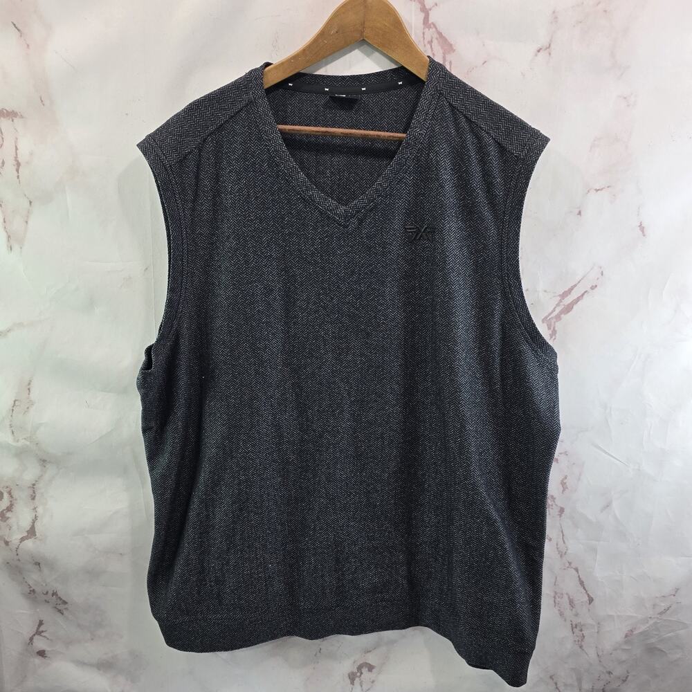 PXG Parsons Extreme Gold Shirt Mens XL Gray Sleeveless Golf Vest Stretch